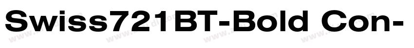 Swiss721BT-Bold Con字体转换